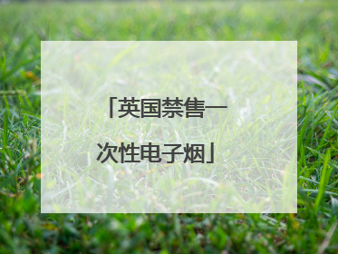 英国禁售一次性电子烟