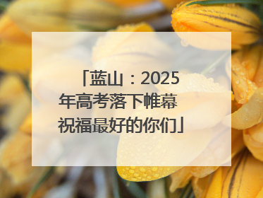 蓝山：2025年高考落下帷幕 祝福最好的你们