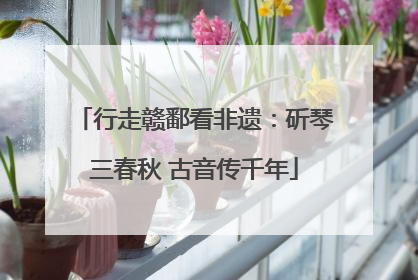 行走赣鄱看非遗：斫琴三春秋 古音传千年