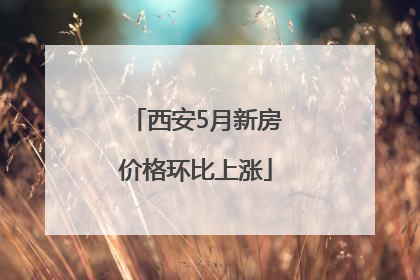 西安5月新房价格环比上涨