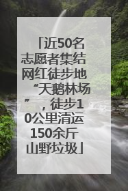 近50名志愿者集结网红徒步地“天鹅林场”，徒步10公里清运150余斤山野垃圾