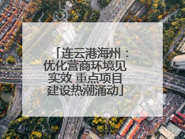 连云港海州：优化营商环境见实效 重点项目建设热潮涌动
