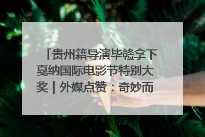 贵州籍导演毕赣拿下戛纳国际电影节特别大奖｜外媒点赞：奇妙而广阔的纯粹电影梦