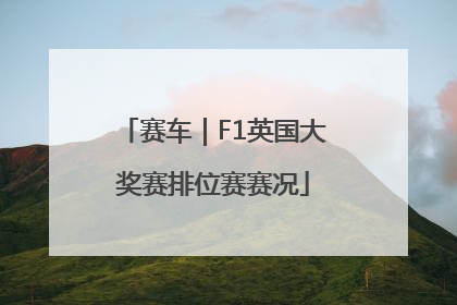 赛车｜F1英国大奖赛排位赛赛况