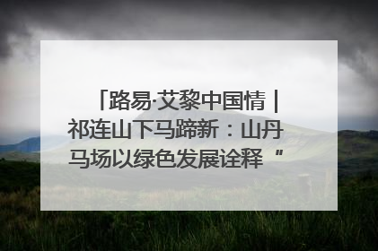 路易·艾黎中国情｜祁连山下马蹄新：山丹马场以绿色发展诠释“两山”理论实践