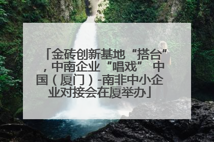 金砖创新基地“搭台”，中南企业“唱戏” 中国（厦门）-南非中小企业对接会在厦举办