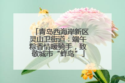 青岛西海岸新区灵山卫街道：端午粽香情暖骑手，致敬城市“蜂鸟”