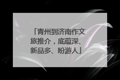 青州到济南作文旅推介，底蕴深、新品多、盼游人