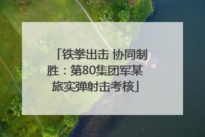 铁拳出击 协同制胜：第80集团军某旅实弹射击考核
