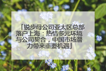 锐步母公司亚太区总部落户上海：热情多元环境与公司契合，中国市场潜力带来重要机遇
