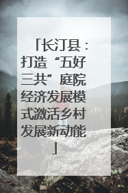 长汀县：打造“五好三共”庭院经济发展模式激活乡村发展新动能