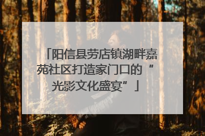 阳信县劳店镇湖畔嘉苑社区打造家门口的“光影文化盛宴”