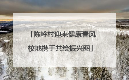 陈岭村迎来健康春风 校地携手共绘振兴图