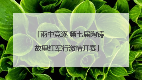 雨中竞逐 第七届陶铸故里红军行激情开赛