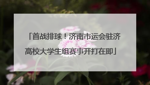 首战排球！济南市运会驻济高校大学生组赛事开打在即