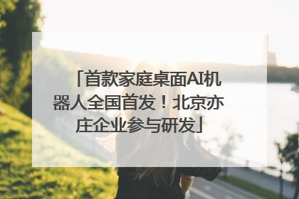 首款家庭桌面AI机器人全国首发！北京亦庄企业参与研发