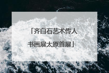 齐白石艺术传人书画展太原首展