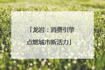 龙岩：消费引擎点燃城市新活力