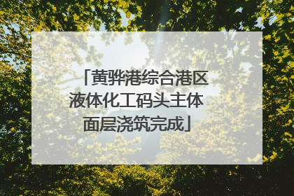 黄骅港综合港区液体化工码头主体面层浇筑完成
