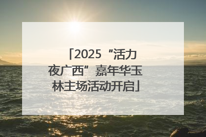 2025“活力夜广西”嘉年华玉林主场活动开启