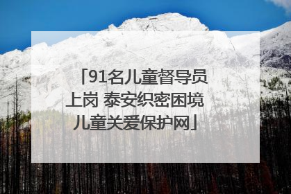 91名儿童督导员上岗 泰安织密困境儿童关爱保护网