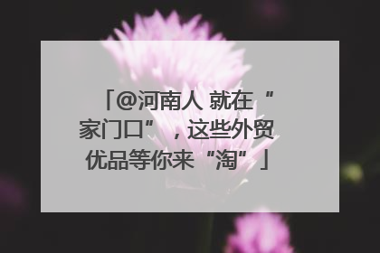 @河南人 就在“家门口”，这些外贸优品等你来“淘”